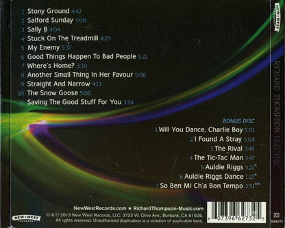 Richard Thompson – Electric (2xCD, New West Records, 2013) Back Cover