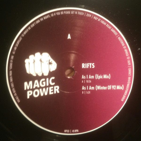 Rifts - As I Am (12") Magic Power Vinyl
