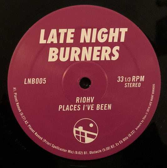 Riohv - Places I've Been (12", EP) Late Night Burners