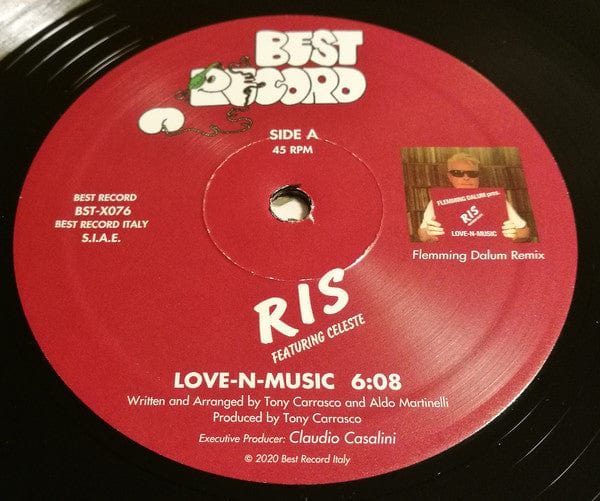 RIS Featuring Celeste* - Love-N-Music (12", Ltd, RE, RM) Best Record Italy, Best Record