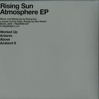 Rising Sun (7) - Atmosphere EP (12", EP) Fauxpas Musik