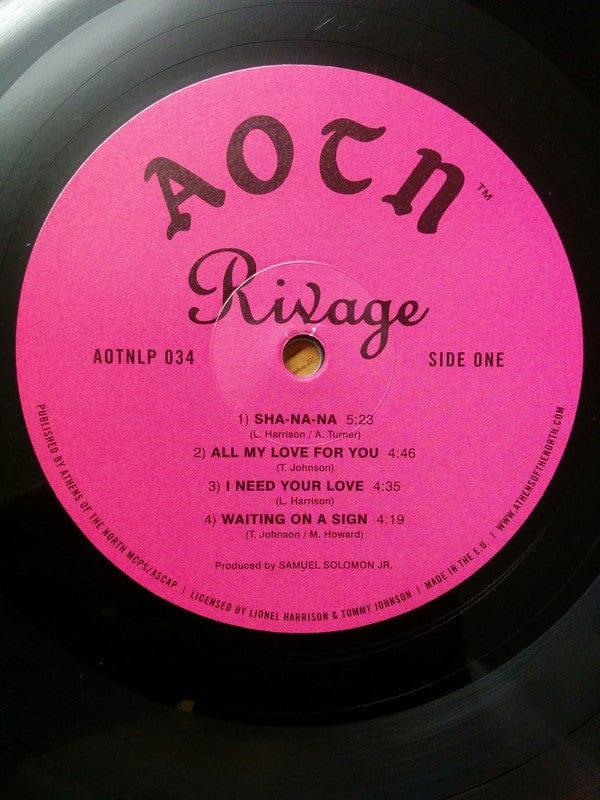 Rivage (3) - Sittin' On It (LP, MP, RE) Athens Of The North