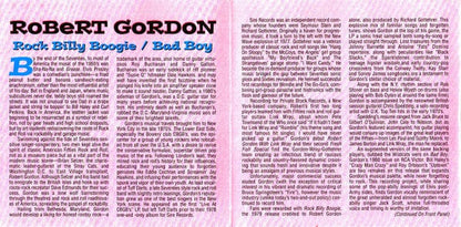 Robert Gordon (2) - Rock Billy Boogie / Bad Boy (CD) Collectables CD 090431282021