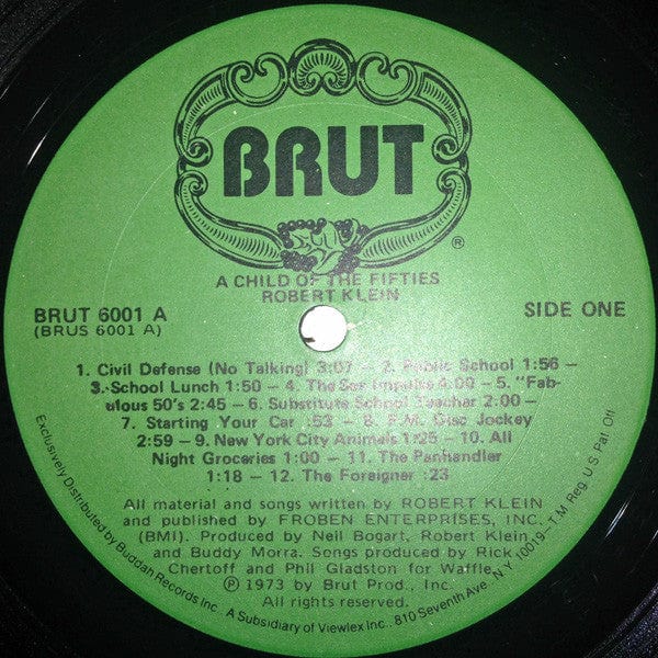 Robert Klein - Child Of The Fifties (LP) Brut Records Vinyl