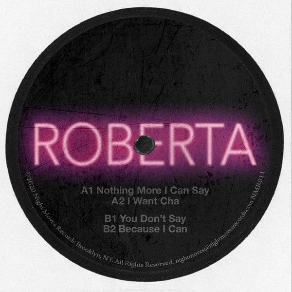 Roberta (16) - NMR011 (12") Night Moves Records (2) Vinyl