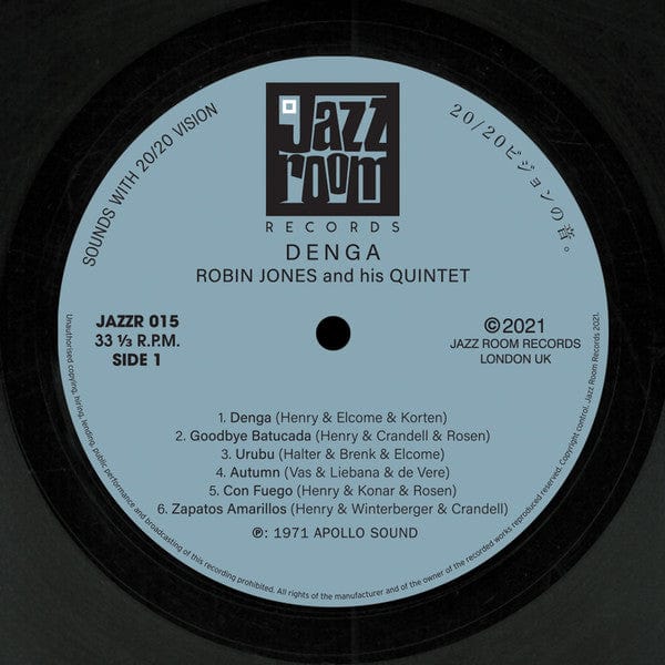 Robin Jones And His Quintet - Denga (LP) Jazz Room Records Vinyl