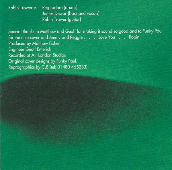 Robin Trower - Twice Removed From Yesterday / Bridge Of Sighs (CD) BGO Records CD 5017261203397
