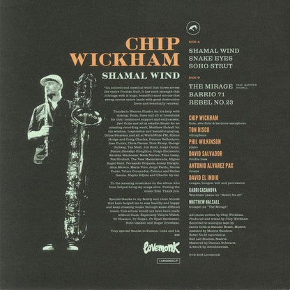Roger Wickham - Shamal Wind (LP) Lovemonk Vinyl 8437015436814