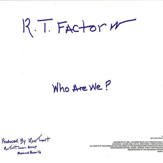 Ron Trent - Who Are We? / What Does It Mean? (12") Electric Blue (3)