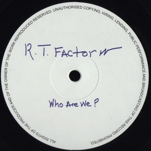 Ron Trent - Who Are We? / What Does It Mean? (12") Electric Blue (3)