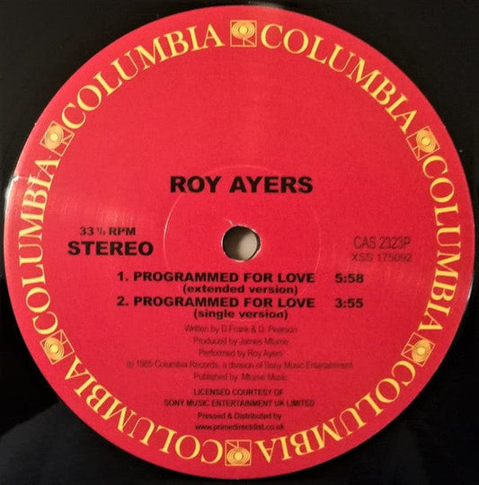 Roy Ayers - Programmed For Love (12", RE) on Columbia at Further Records