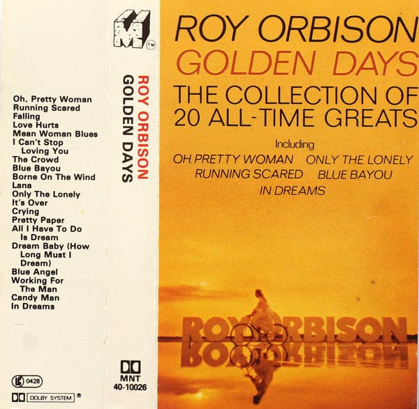 Roy Orbison - Golden Days (The Collection Of 20 All-Time Greats) (Cassette) Monument Cassette