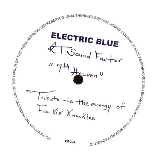 RT Sound Factor - 7th Heaven (12") Electric Blue (3) Vinyl