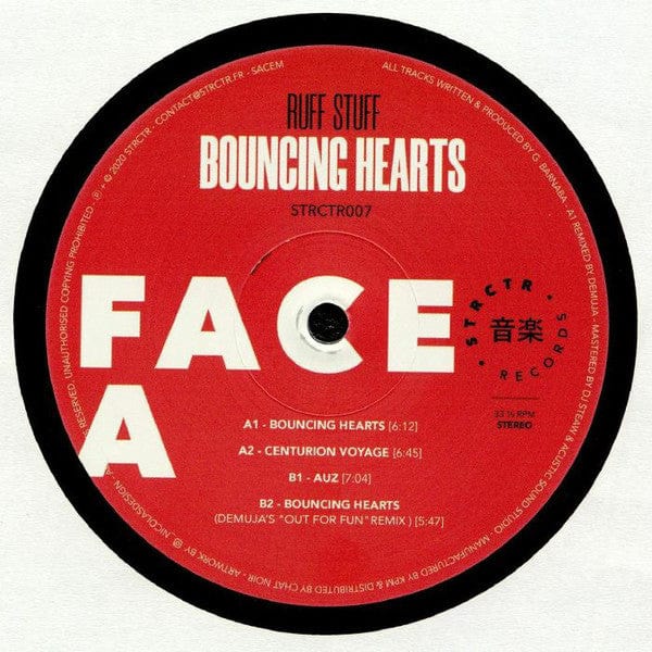 Ruff Stuff (5) - Bouncing Hearts (12") STRCTR Records Vinyl