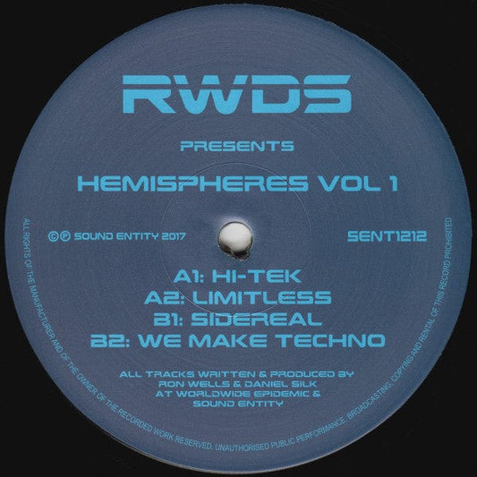 RWDS - Hemispheres Vol 1 (12") Sound Entity Records Vinyl