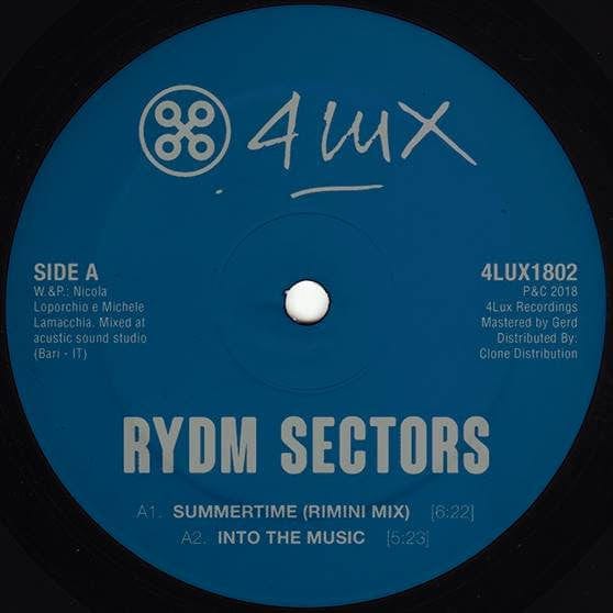 Rydm Sectors - Summertime (12") 4 Lux Vinyl