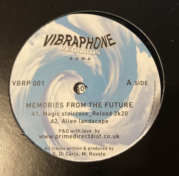 S. Di Carlo M. Ruvolo – Memories From The Future (12", Vibraphone Records, 2021) Front Cover