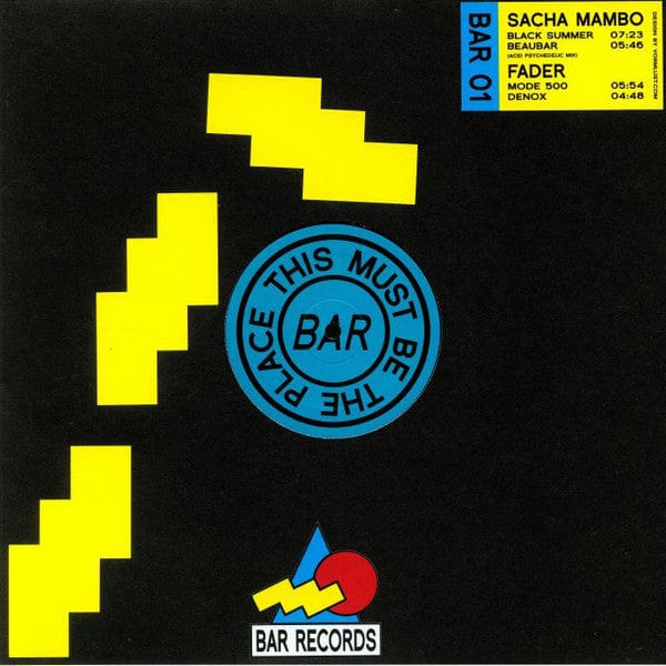 Sacha Mambo / Fader (2) - BAR 01 (12") Bar Records (5) Vinyl