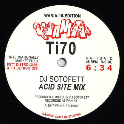 Salik / DJ Sotofett - Inna Brixton / Acid Site Mix (10") Wania Vinyl