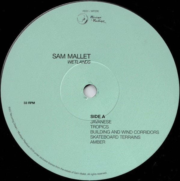 Sam Mallet - Wetlands (LP) Musique Plastique,Recurring Dream Vinyl