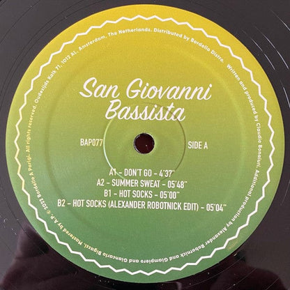 San Giovanni Bassista - Don't Go  (12") Bordello A Parigi Vinyl