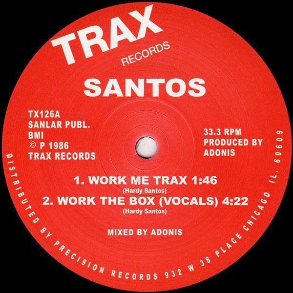 Santos (3) - Work The Box (12", RE, RM) Trax Records
