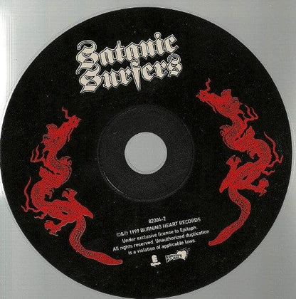 Satanic Surfers – Going Nowhere Fast (CD, Burning Heart Records, 1999) Back Cover