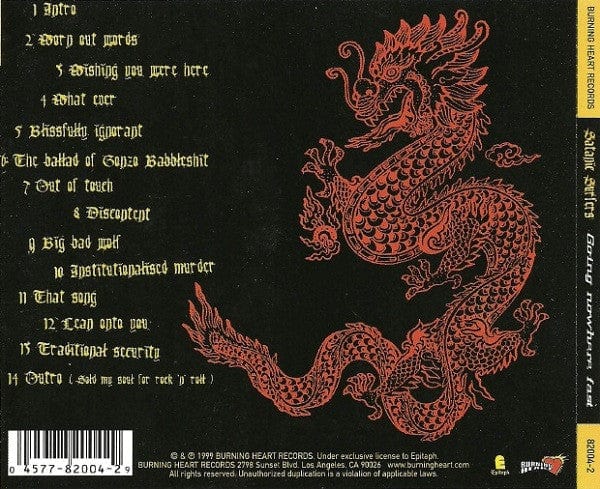 Satanic Surfers – Going Nowhere Fast (CD, Burning Heart Records, 1999) Image 3