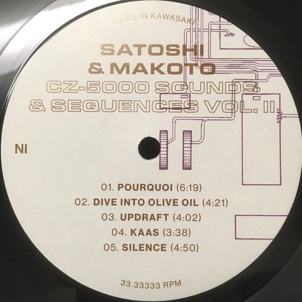 Satoshi & Makoto - CZ-5000 Sounds & Sequences Vol. II (LP) Safe Trip Vinyl