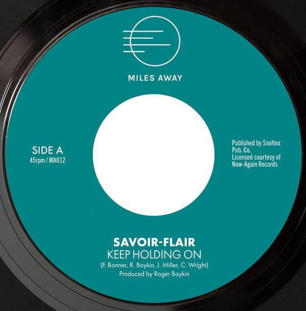 Savoir-Flair - Keep Holding On (7") Miles Away (2) Vinyl