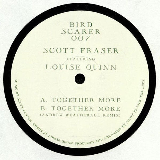 Scott Fraser (2) Featuring Louise Quinn - Together More (12") Bird Scarer Records Vinyl