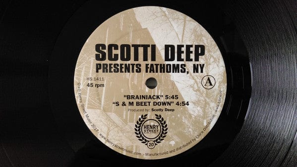 Scotti Deep Presents Fathoms NY - Brainiack (12", RE) Henry Street Music, Henry Street Music