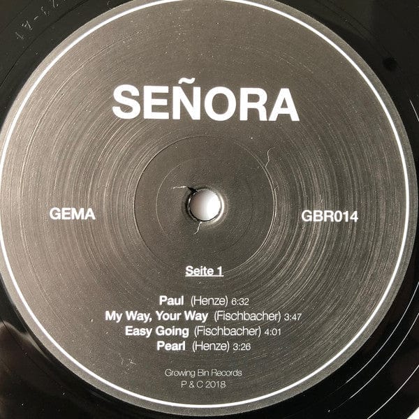 Señora – Señora (LP, Growing Bin Records, 2018) Image 3
