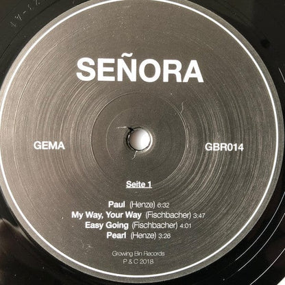 Señora – Señora (LP, Growing Bin Records, 2018) Image 3