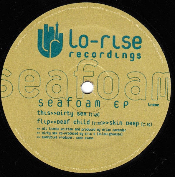 Seafoam – Seafoam EP (12", Lo-Rise Recordings, 2002) Front Cover