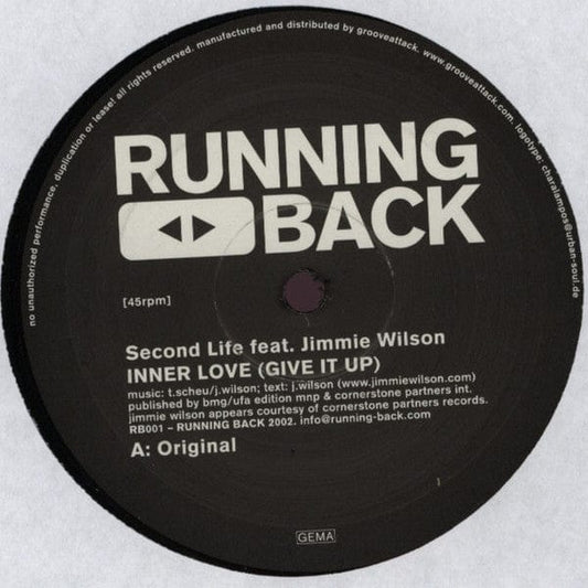 Second Life - Inner Love (Give It Up) (12") Running Back Vinyl