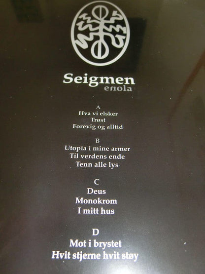 Seigmen - Enola (2xLP, Album, Ltd, Red) Indie Recordings, ikon (2), Indie Recordings