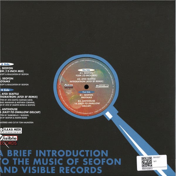 Seofon, Atoi Seattle, Antihouse - The Future Was Visible... (12") R.A.N.D. Muzik Recordings Vinyl
