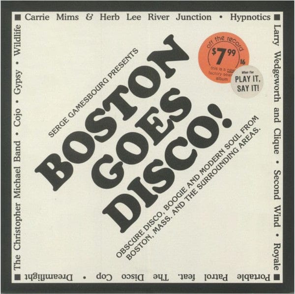 Serge Gamesbourg - Boston Goes Disco! (Obscure Disco, Boogie And Modern Soul From Boston, Mass. And The Surrounding Areas) (3x12") BBE Vinyl 730003145216