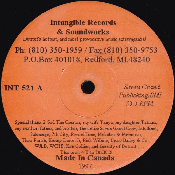 Seven Grand Housing Authority - I Can't Wait (12") Intangible Records & Soundworks