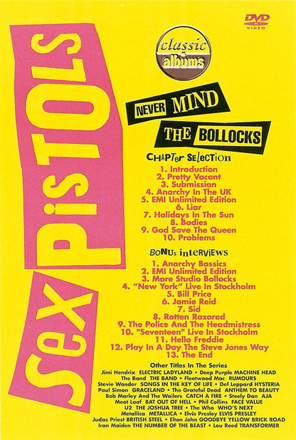 Sex Pistols - Never Mind The Bollocks Here's The Sex Pistols (DVD) Eagle Vision DVD 801213002092