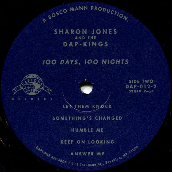 Sharon Jones & The Dap-Kings - 100 Days, 100 Nights (LP) Daptone Records Vinyl 823134001213