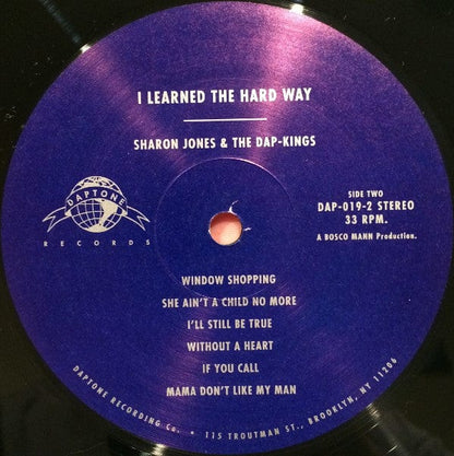 Sharon Jones & The Dap-Kings – I Learned The Hard Way (LP, Daptone Records, 2010) Image 4