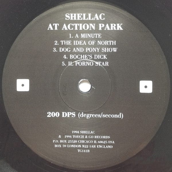 Shellac - At Action Park (LP) Touch And Go Vinyl 036172084111