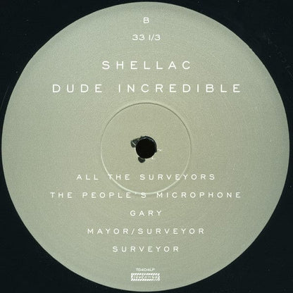 Shellac - Dude Incredible (LP) Touch And Go Vinyl 036172110414