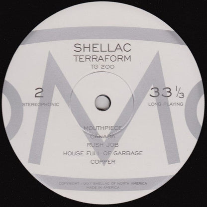 Shellac - Terraform (LP) Touch And Go Vinyl 036172090013