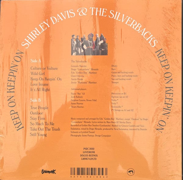 Shirley Davis & The SilverBacks - Keep On Keepin' On (LP) Lovemonk Vinyl 437019516253