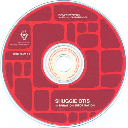 Shuggie Otis - Inspiration Information (CD) Luaka Bop, Luaka Bop CD 724385047329
