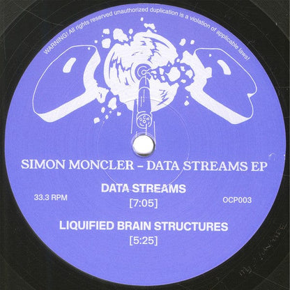 Simon Moncler - Data Streams EP (12") OCP Vinyl