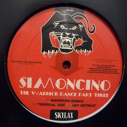 Simoncino - The Warrior Dance Part Three (12") Skylax Vinyl